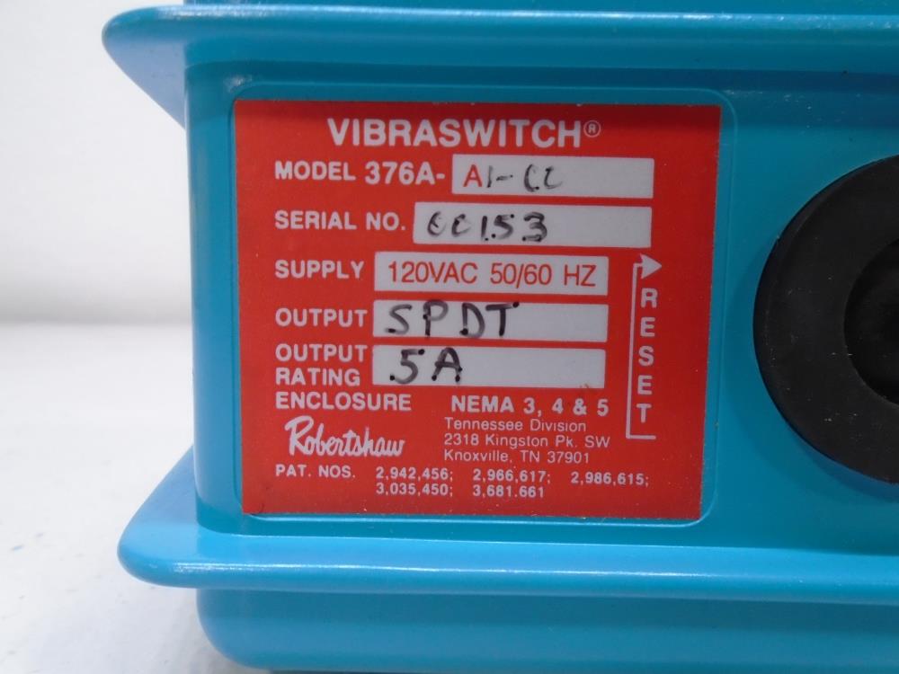 Robertshaw VibraSwitch Vibration Switch 376A-A1-C0